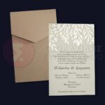 Προσκλητήριο Γάμου "ΧΡΥΣΑ ΦΥΛΛΑ"