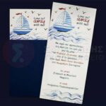 Προσκλητήριο Bάπτισης COME SAIL AWAY για αγόρι
