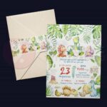 Προσκλητήριο Bάπτισης PREHISTORIC για αγόρι