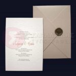 Προσκλητήριο Γάμου "FAUSTINA WHITE MELUS"