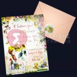 Προσκλητήριο Bάπτισης ΚΟΡΙΤΣΑΚΙ ΤΟΥ ΒΟΥΝΟΥ για κορίτσι