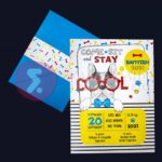 Προσκλητήριο Bάπτισης COME - SIT - STAY για αγόρι