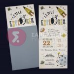 Προσκλητήριο Bάπτισης LITTLE EXPLORER για αγόρι