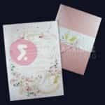 Προσκλητήριο Bάπτισης ΚΥΚΝΟΣ για κορίτσι