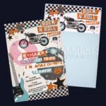 Προσκλητήριο Bάπτισης ROCK N' ROLL για αγόρι