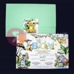 Προσκλητήριο Bάπτισης MY JUNGLE για αγόρι