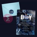 Προσκλητήριο Bάπτισης OCEAN BOY για αγόρι