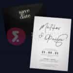 Προσκλητήριο Γάμου "SAVE OUR ONLY DATE"