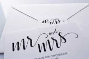 Προσκλητήριο Γάμου "Mr & Mrs"