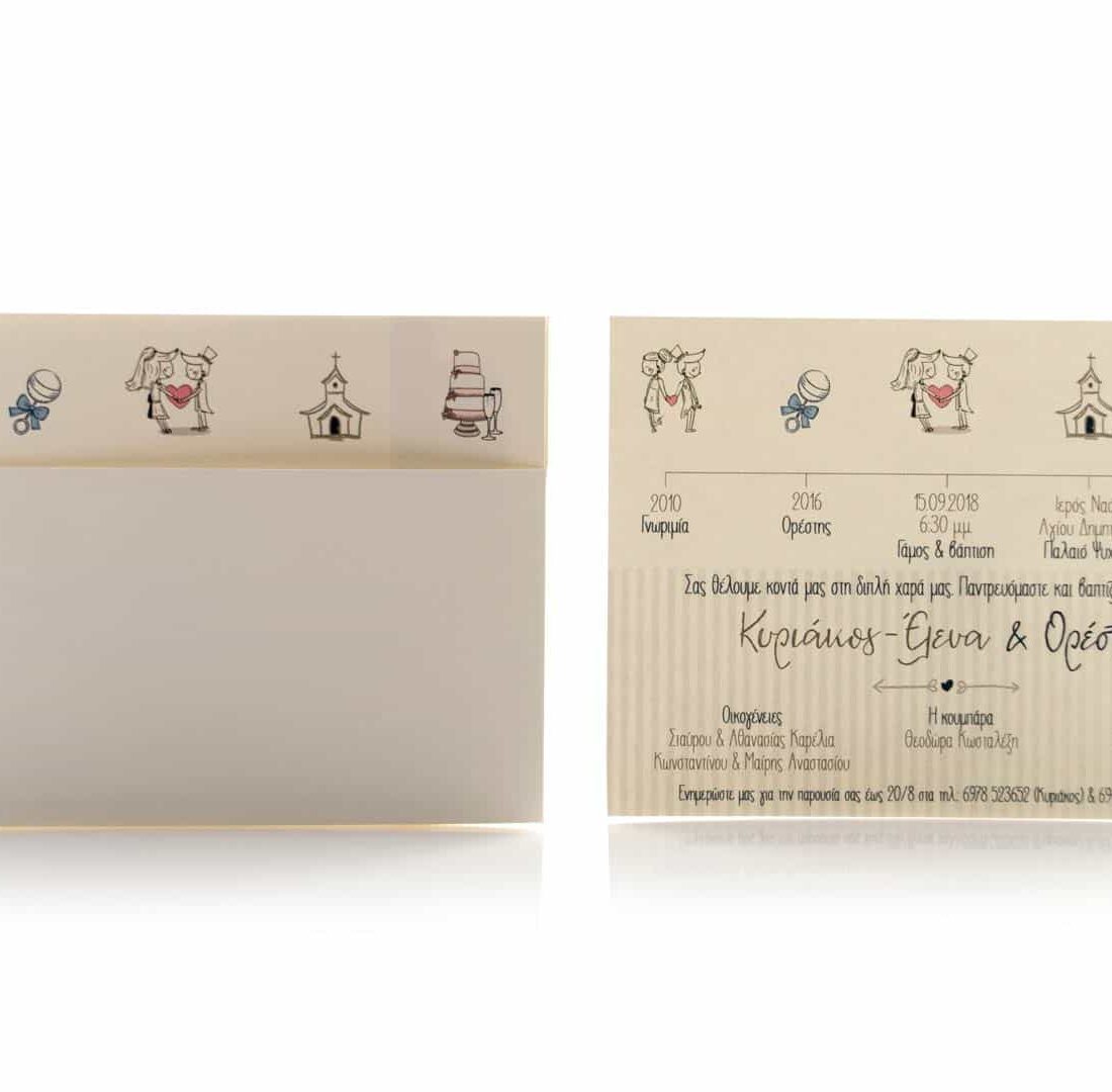 Προσκλητήριο Γάμου "Wedding Timeline"