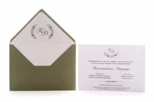 Προσκλητήριο Γάμου "Royal Green"