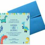 Προσκλητήριο Βάπτισης B5127Α για αγόρι