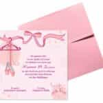 Προσκλητήριο Βάπτισης B5127Β για κορίτσι