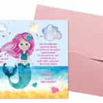 Προσκλητήριο Βάπτισης B5129Β για κορίτσι