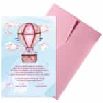 Προσκλητήριο Βάπτισης B5132Β για κορίτσι