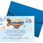 Προσκλητήριο Βάπτισης B5134A για αγόρι