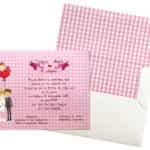 Προσκλητήριο Βάπτισης B5137Β για κορίτσι