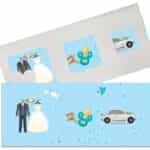 Προσκλητήριο Βάπτισης B5139Α για αγόρι