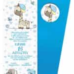 Προσκλητήριο Βάπτισης Β5143Α για αγόρι