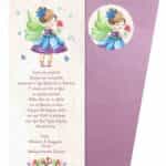 Προσκλητήριο Βάπτισης Β5145Β για κορίτσι