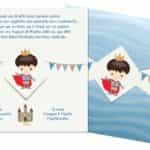 Προσκλητήριο Βάπτισης Β5146Α για αγόρι