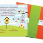 Προσκλητήριο Βάπτισης Β5149Β για κορίτσι