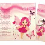 Προσκλητήριο Βάπτισης B5154B για κορίτσι