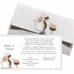 Προσκλητήριο Βάπτισης B5155 για αγόρι & κορίτσι