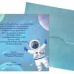 Προσκλητήριο Βάπτισης B5158A για αγόρι