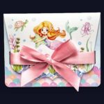 Προσκλητήριο Bάπτισης MERMAID για κορίτσι