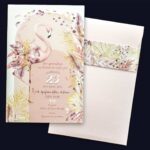 Προσκλητήριο Bάπτισης FLAMINGO για κορίτσι