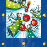 Ζωντανή κάρτα "Christmas Angel" BÄRENPRESSE & CURIOSI