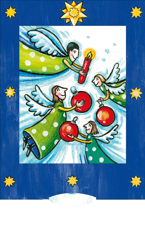 Ζωντανή κάρτα "Christmas Angel" BÄRENPRESSE & CURIOSI