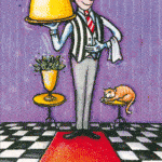 Ζωντανή κάρτα "Σερβιτόρος" BÄRENPRESSE & CURIOSI