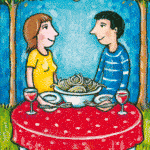 Ζωντανή κάρτα "Pasta" BÄRENPRESSE & CURIOSI