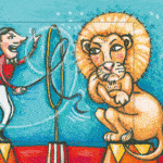 Ζωντανή κάρτα "Θηριoδαμαστής" BÄRENPRESSE & CURIOSI