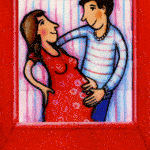 Ζωντανή κάρτα "Ευλογημένοι με παιδί" BÄRENPRESSE & CURIOSI