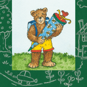 Ζωντανή κάρτα "Μαθητής αρκούδα" BÄRENPRESSE & CURIOSI.