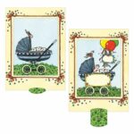 Ζωντανή κάρτα "Καροτσάκι με μωρό" BÄRENPRESSE & CURIOSI