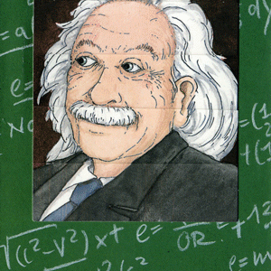 Ζωντανή κάρτα "Άλμπερτ Αϊνστάιν" BÄRENPRESSE & CURIOSI