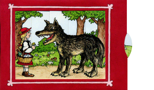 Ζωντανή κάρτα "Η κοκκινοσκουφίτσα και ο λύκος" BÄRENPRESSE & CURIOSI