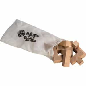 Παζλ σπαζοκεφαλιά ξύλινη "κύβος" 4.5x4.5x4.5εκ