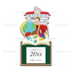 Ξύλινο ημερολόγιο εκτυπωμένο KIDS PLAYING