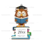 Ξύλινο ημερολόγιο εκτυπωμένο WISE_OWL