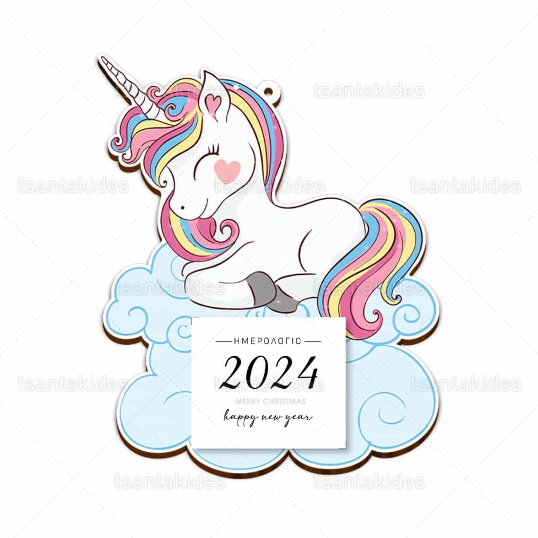 Ξύλινο ημερολόγιο εκτυπωμένο ΜΟΝΟΚΕΡΟΣ