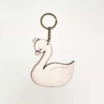 Μπρελόκ με ξύλινη φιγούρα (7×5cm) & θεματική εκτύπωση