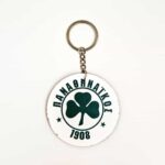 Μπρελόκ με ξύλινη φιγούρα (7×5cm) & θεματική εκτύπωση