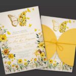 Προσκλητήριο Bάπτισης BUTTERFLY για αγόρι & κορίτσι