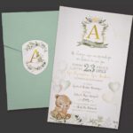 Προσκλητήριο Bάπτισης TEDDY για αγόρι