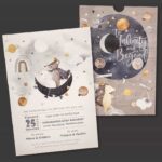 Προσκλητήριο Bάπτισης INFINITY AND BEYOND για αγόρι